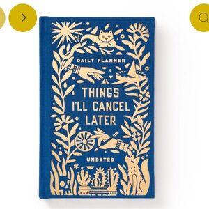 NWT Things I’ll Cancel Later Undated Mini Planner